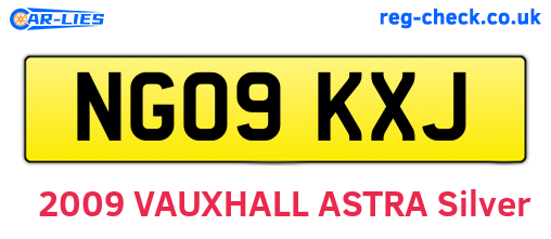 NG09KXJ are the vehicle registration plates.