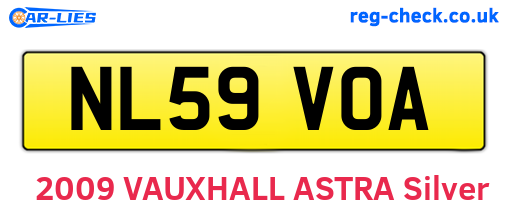 NL59VOA are the vehicle registration plates.