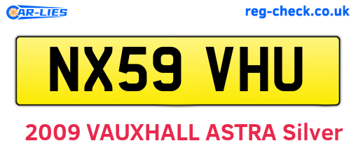 NX59VHU are the vehicle registration plates.