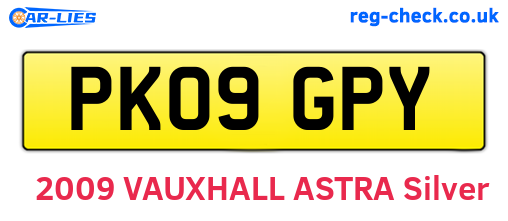 PK09GPY are the vehicle registration plates.