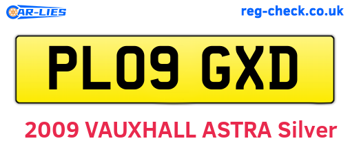 PL09GXD are the vehicle registration plates.