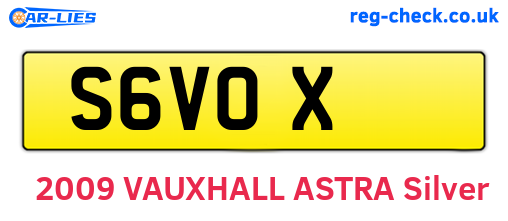 S6VOX are the vehicle registration plates.