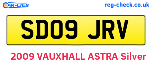 SD09JRV are the vehicle registration plates.