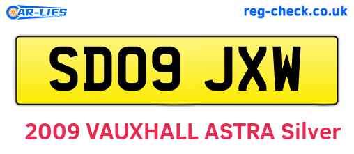 SD09JXW are the vehicle registration plates.