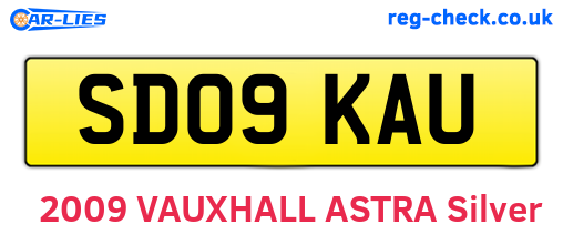 SD09KAU are the vehicle registration plates.