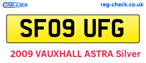 SF09UFG are the vehicle registration plates.