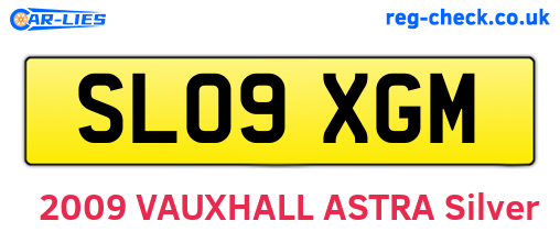 SL09XGM are the vehicle registration plates.