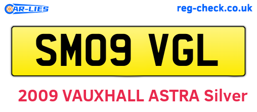 SM09VGL are the vehicle registration plates.