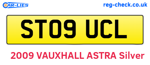 ST09UCL are the vehicle registration plates.
