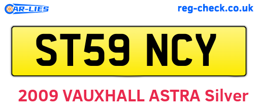 ST59NCY are the vehicle registration plates.