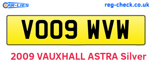 VO09WVW are the vehicle registration plates.