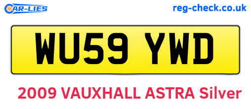 WU59YWD are the vehicle registration plates.