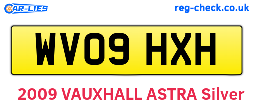 WV09HXH are the vehicle registration plates.