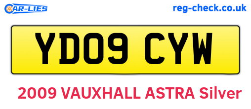 YD09CYW are the vehicle registration plates.