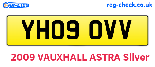YH09OVV are the vehicle registration plates.