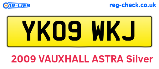 YK09WKJ are the vehicle registration plates.