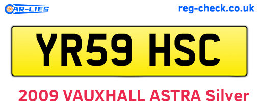 YR59HSC are the vehicle registration plates.