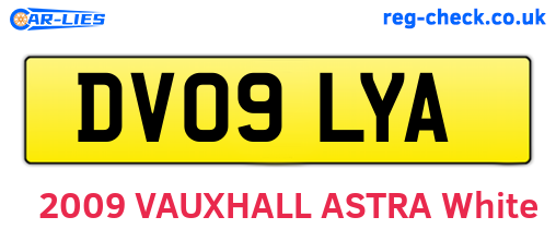DV09LYA are the vehicle registration plates.