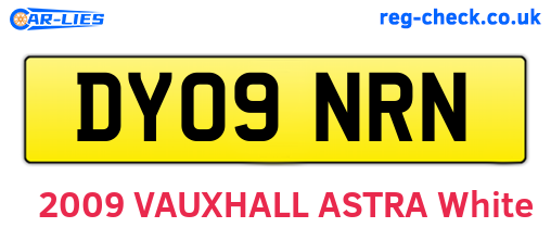 DY09NRN are the vehicle registration plates.