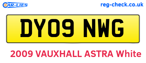 DY09NWG are the vehicle registration plates.