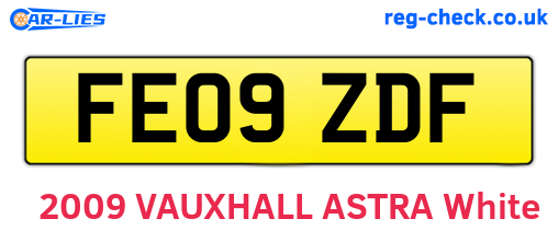 FE09ZDF are the vehicle registration plates.