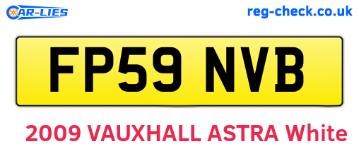 FP59NVB are the vehicle registration plates.