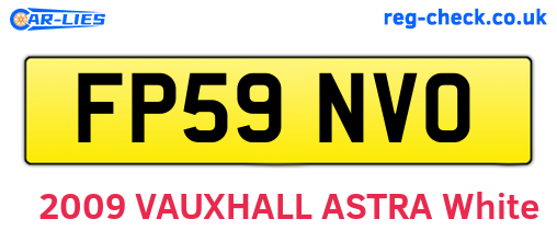 FP59NVO are the vehicle registration plates.