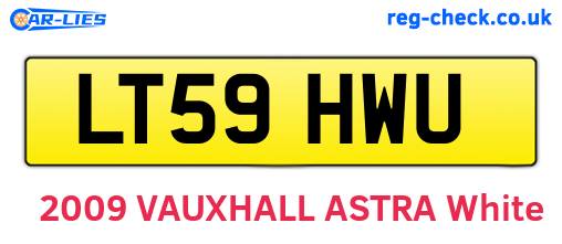 LT59HWU are the vehicle registration plates.
