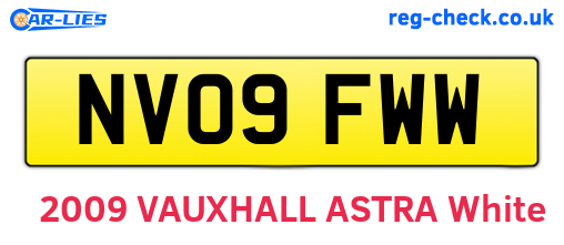 NV09FWW are the vehicle registration plates.