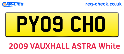 PY09CHO are the vehicle registration plates.