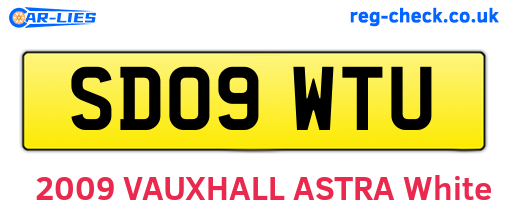 SD09WTU are the vehicle registration plates.