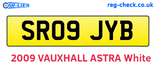 SR09JYB are the vehicle registration plates.