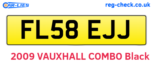 FL58EJJ are the vehicle registration plates.
