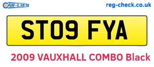 ST09FYA are the vehicle registration plates.