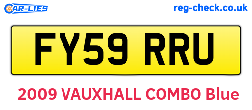FY59RRU are the vehicle registration plates.