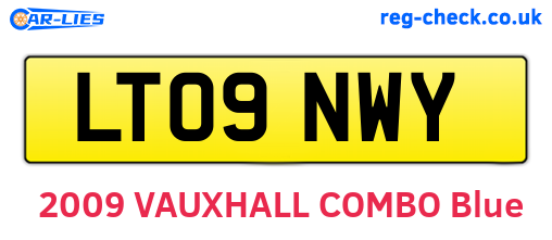 LT09NWY are the vehicle registration plates.