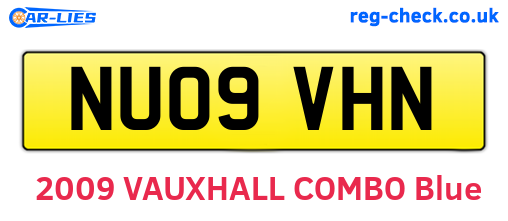 NU09VHN are the vehicle registration plates.