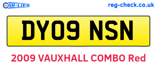 DY09NSN are the vehicle registration plates.