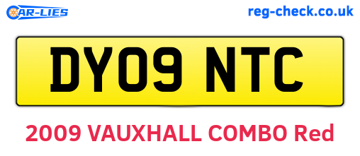 DY09NTC are the vehicle registration plates.