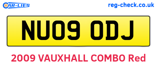 NU09ODJ are the vehicle registration plates.