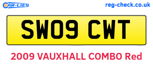 SW09CWT are the vehicle registration plates.
