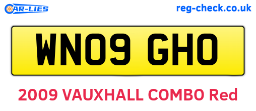 WN09GHO are the vehicle registration plates.