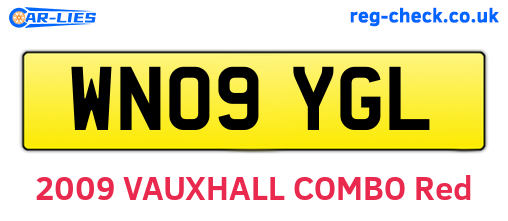 WN09YGL are the vehicle registration plates.