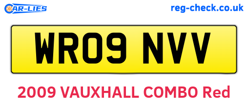 WR09NVV are the vehicle registration plates.