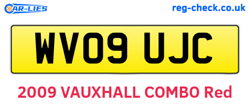 WV09UJC are the vehicle registration plates.