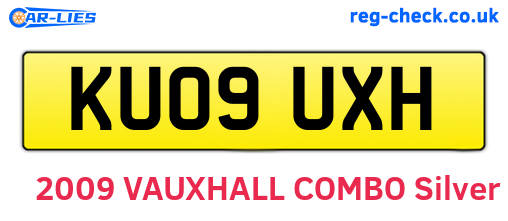 KU09UXH are the vehicle registration plates.