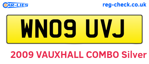 WN09UVJ are the vehicle registration plates.