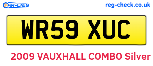 WR59XUC are the vehicle registration plates.