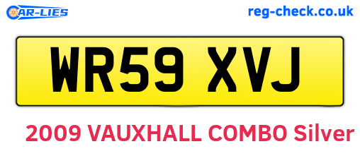 WR59XVJ are the vehicle registration plates.