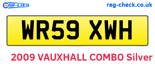 WR59XWH are the vehicle registration plates.